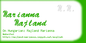 marianna majland business card